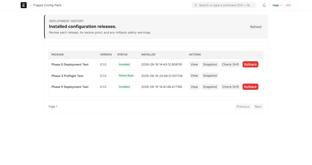 Screenshot 4 of 5 for Frappe Config Pack