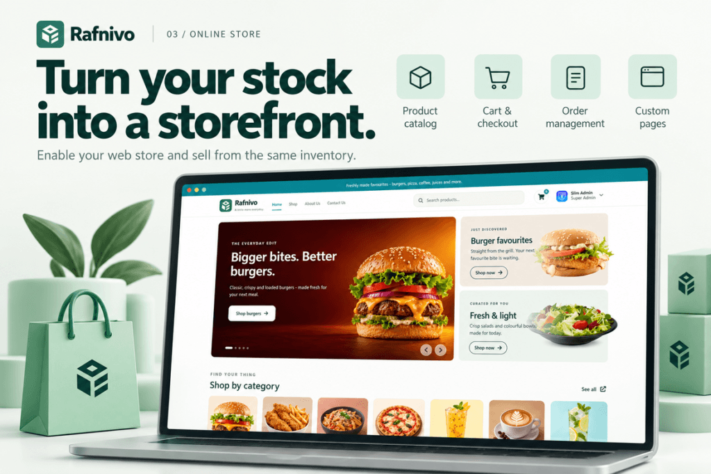 Screenshot 3 of 12 for Rafnivo – Inventory, POS & Online Store