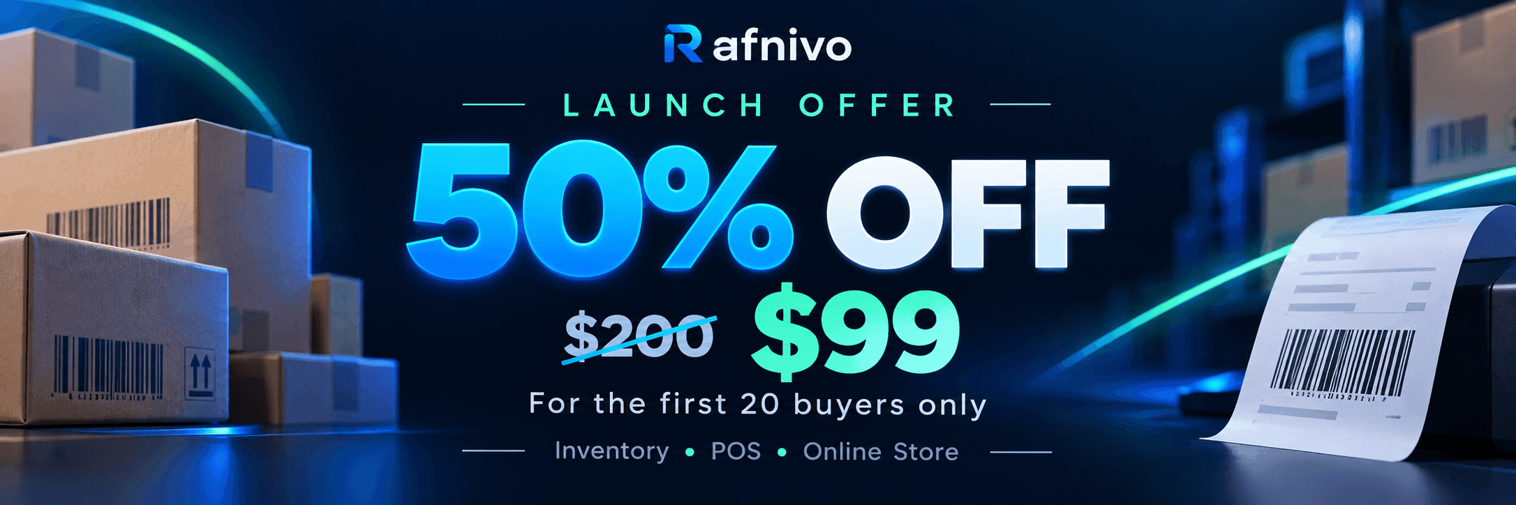Rafnivo launch offer: 50% off — $99 instead of $200 for the first 20 buyers only